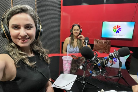 Hoje tivemos uma palestra e gravação na rádio promec com as psicólogas